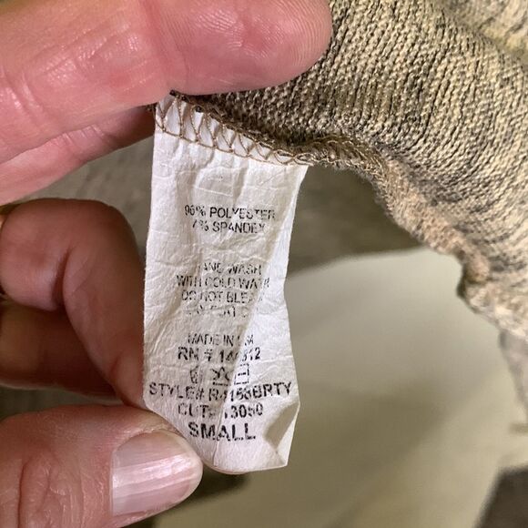 Caution To The Wind Anthropologie Tan/Taupe Heathered Open Front Cardigan Size S - Picture 4 of 8